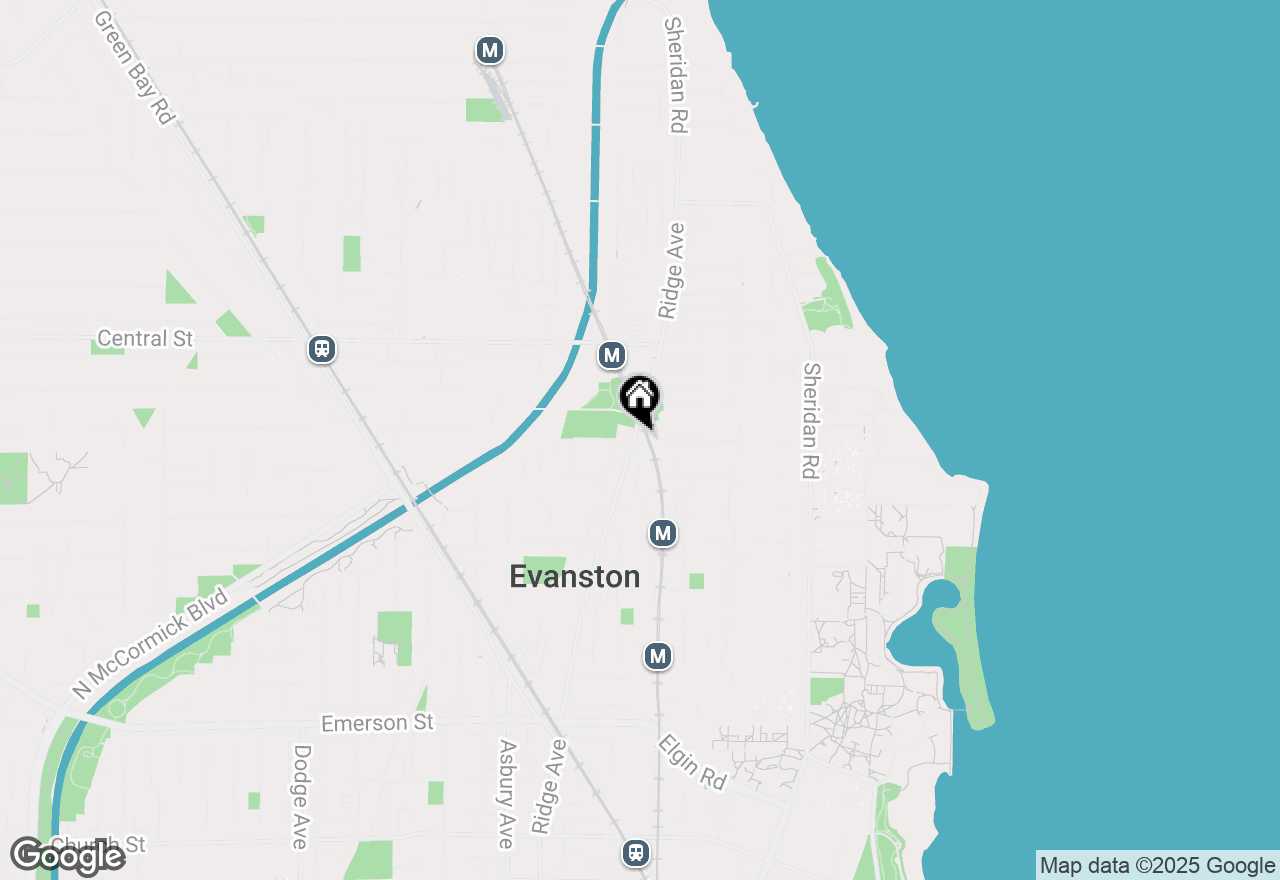 Map of 2353 Ridge Avenue, Evanston, IL 60201
