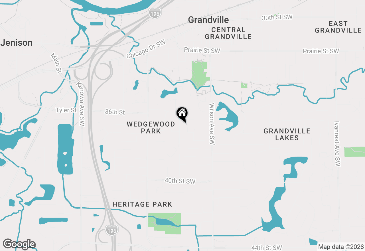 Map of 3666 Aaron Avenue Sw, Grandville, MI 49418