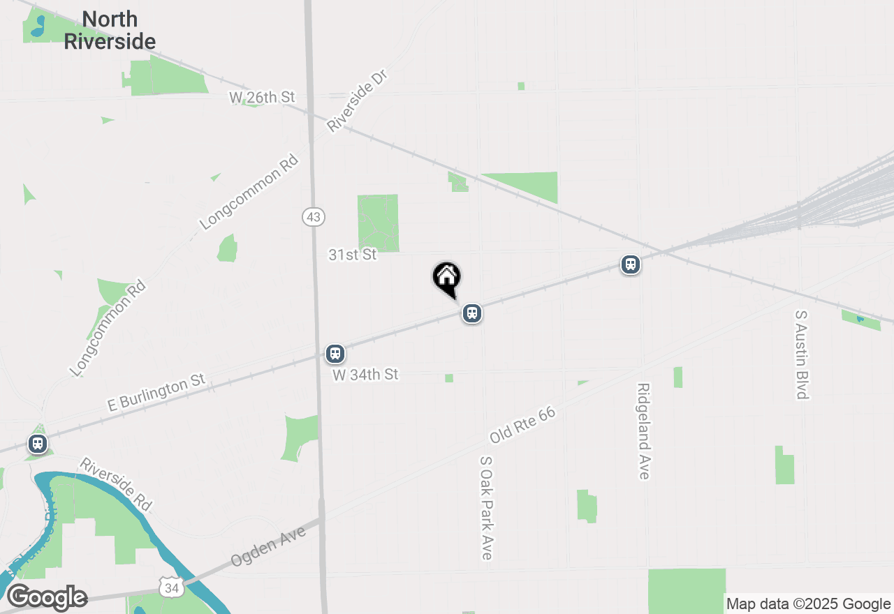 Map of 6843 Stanley Avenue, Berwyn, IL 60402