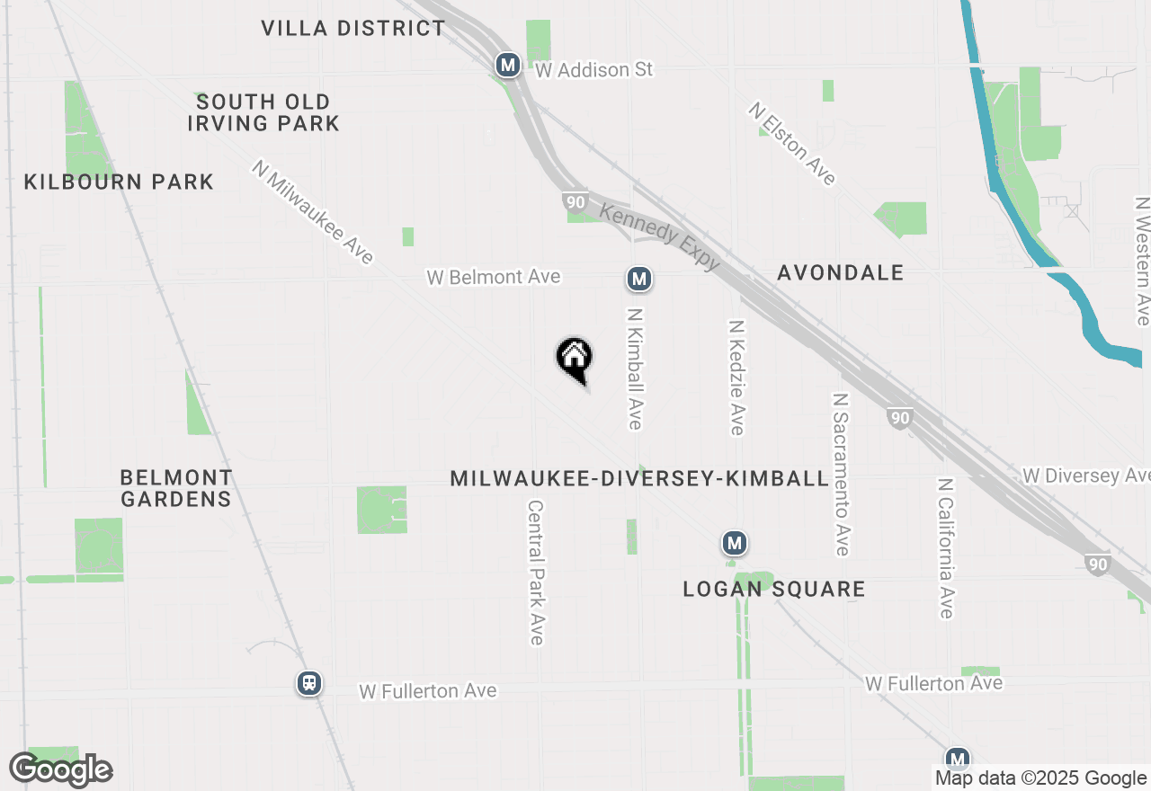 Map of 2927 N Gresham Avenue #3, Chicago, IL 60618