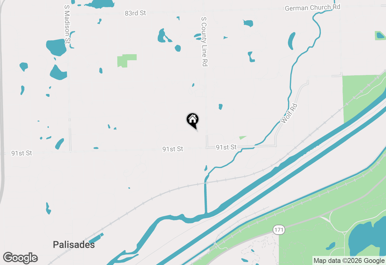 Map of 80 Ashton Drive, Burr Ridge, IL 60527