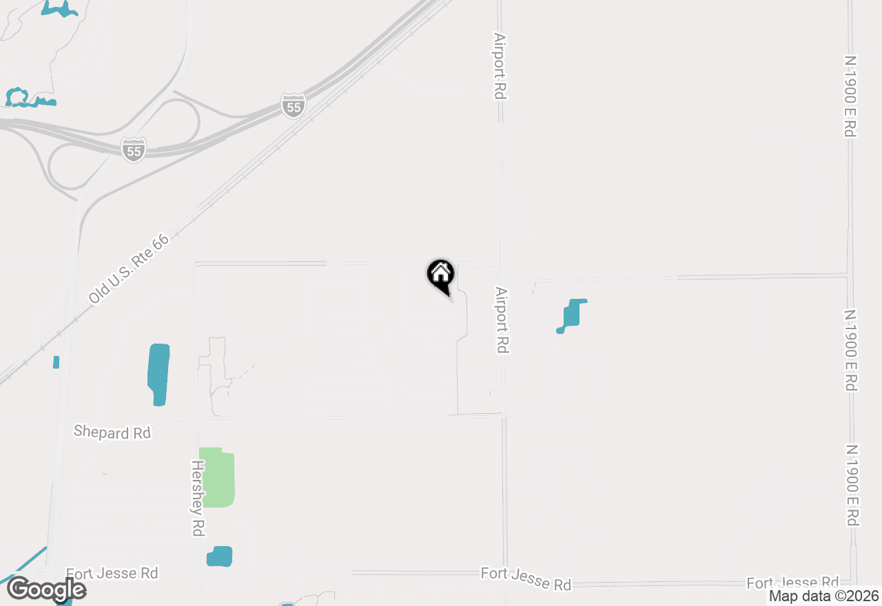 Map of 3291 Red Jasper Street, Normal, IL 61761