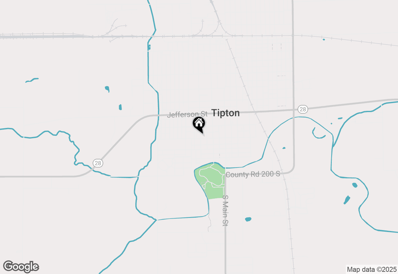 Map of 304 W Adams Street, Tipton, IN 46072