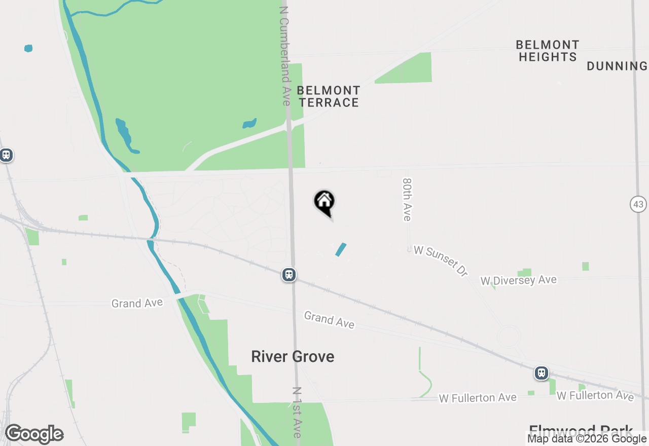 Map of 8301 W Oconnor Drive #GE, River Grove, IL 60171