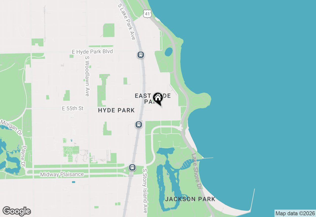 Map of 1653 E 55th Street #2, Chicago, IL 60615