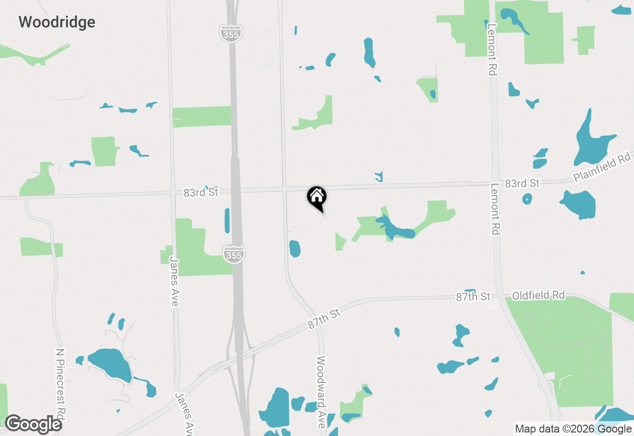 Map of 3433 Drover Lane, Darien, IL 60561