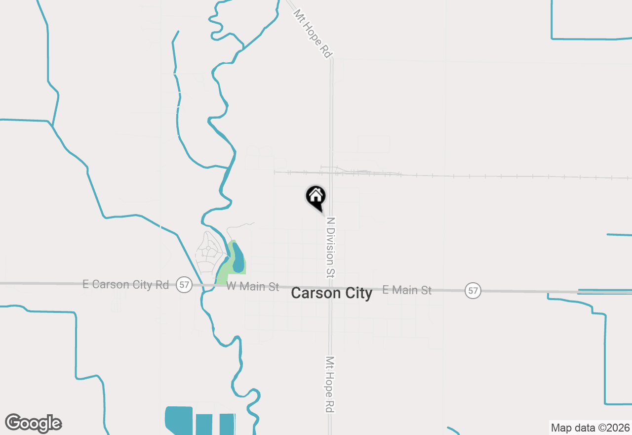 Map of 310 W Linden Street, Carson City, MI 48811