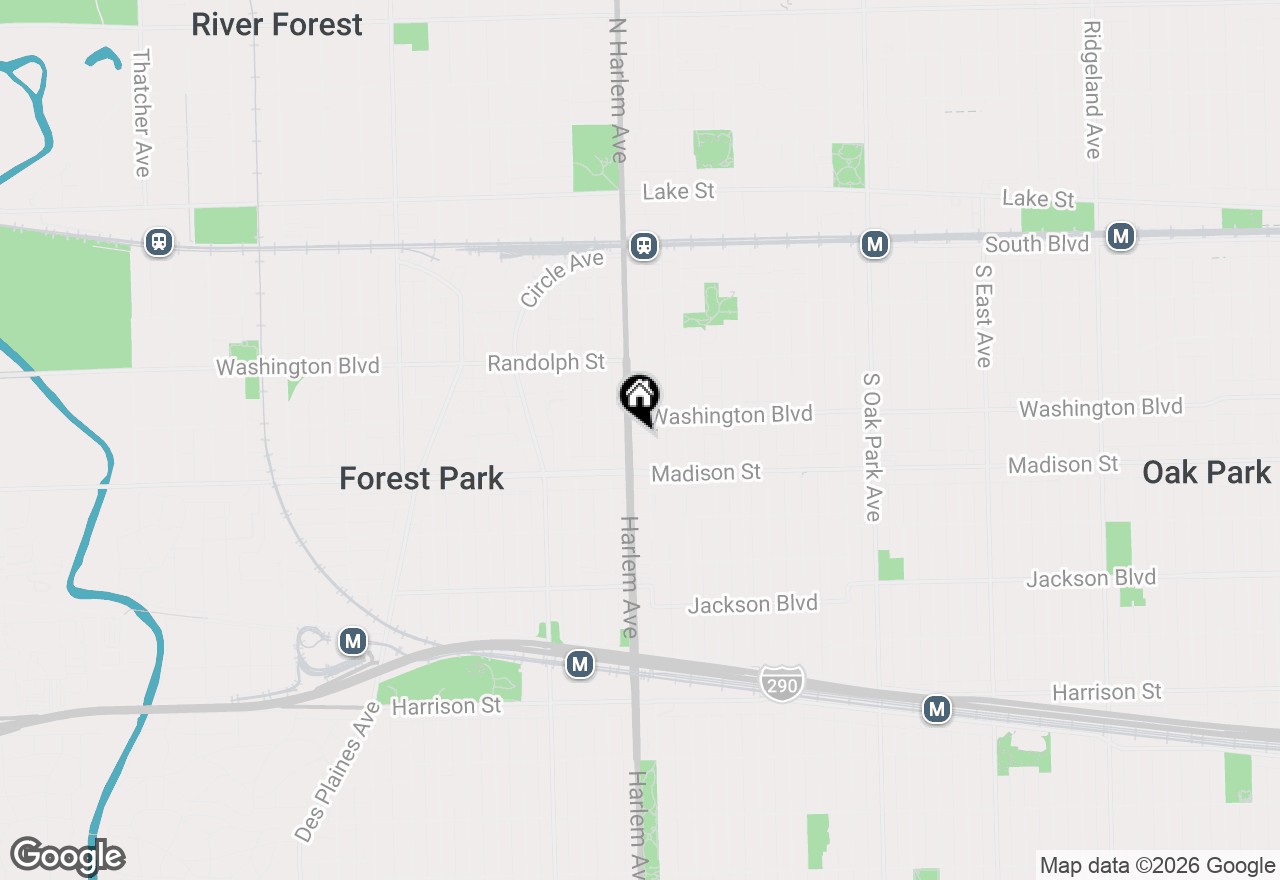 Map of 415 S Maple Avenue #202, Oak Park, IL 60302