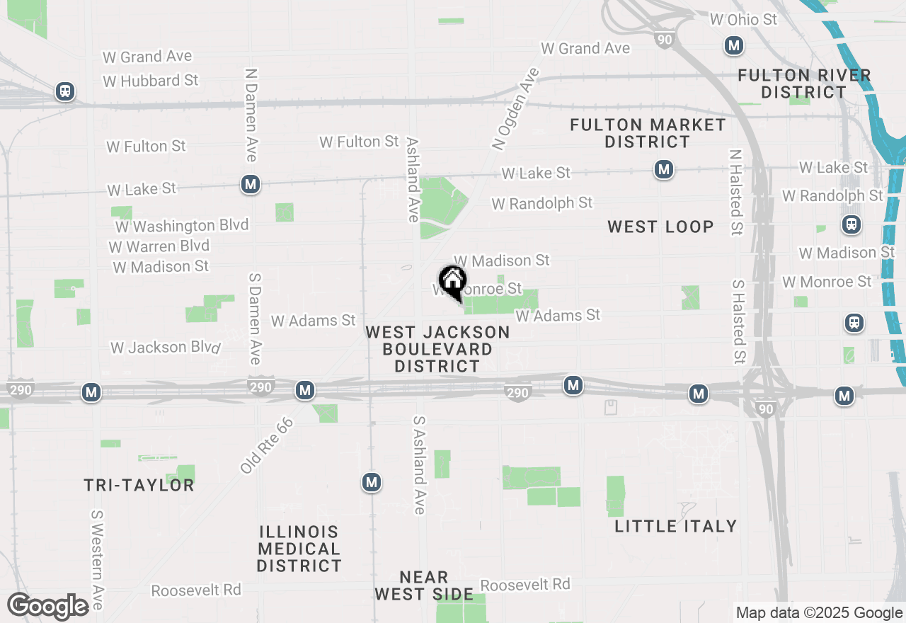 Map of 128 S Laflin Street #308, Chicago, IL 60607