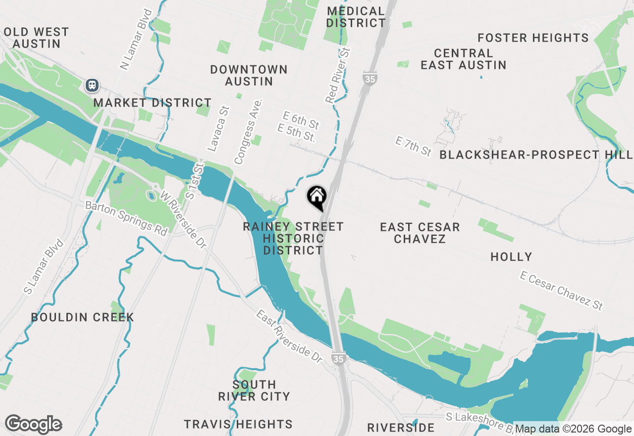 Map of 84 East Ave #1203, Austin, TX 78701