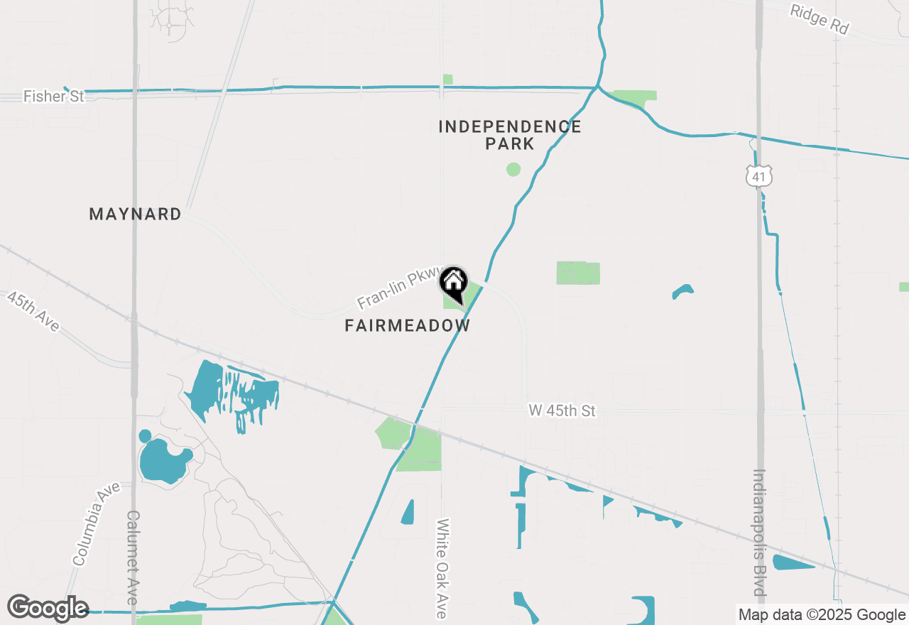 Map of 1613 Wren Court, Munster, IN 46321