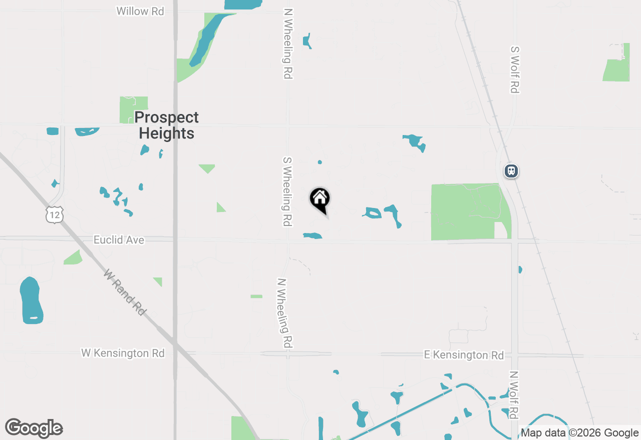 Map of 505 Green Bridge Lane #B, Prospect Heights, IL 60070