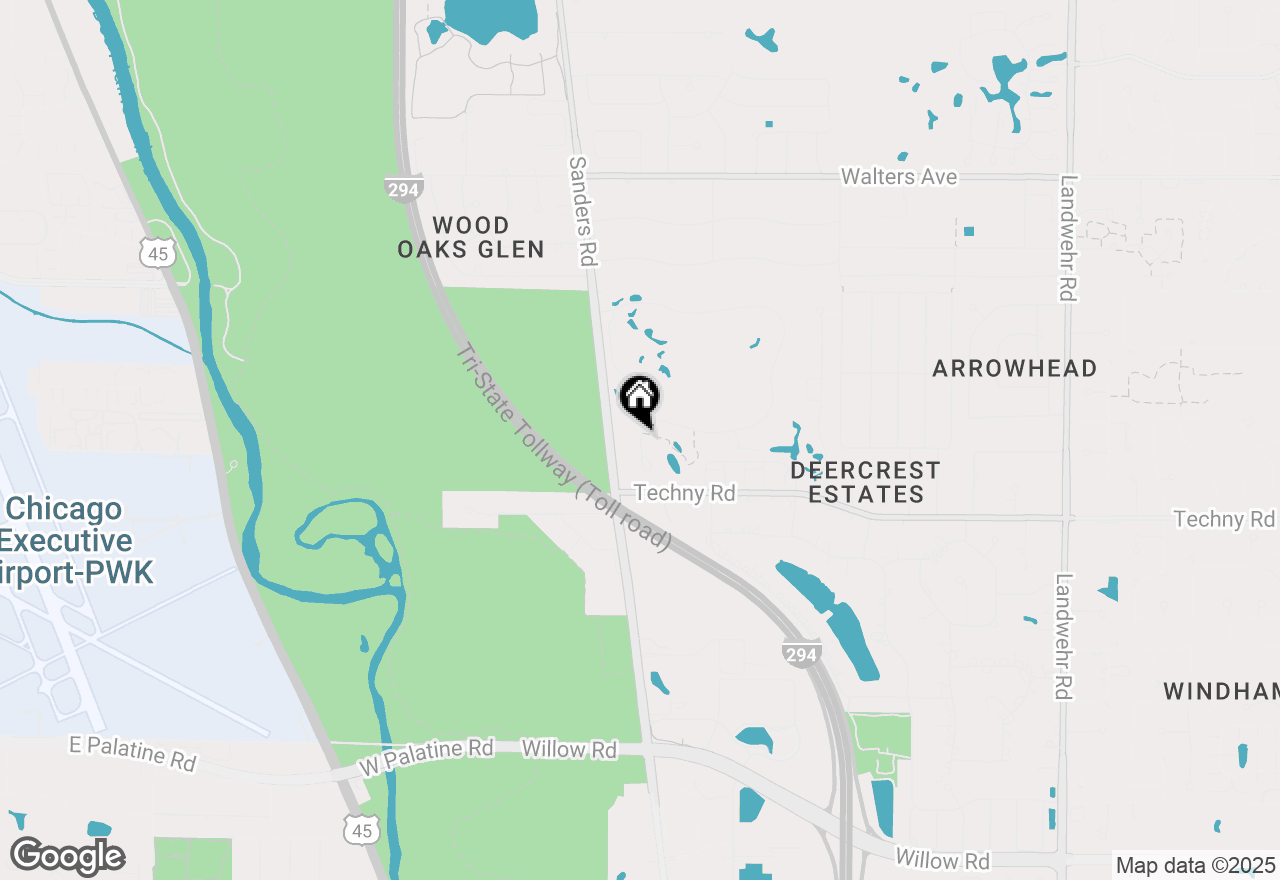 Map of 1912 Mission Hills Lane, Northbrook, IL 60062