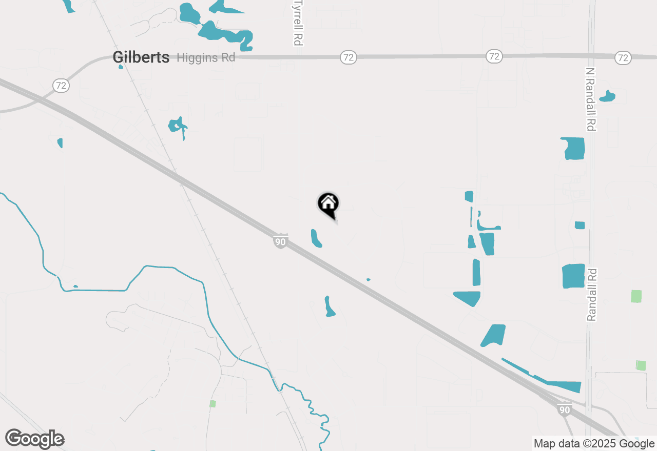 Map of 378 Pierce Street, Gilberts, IL 60136