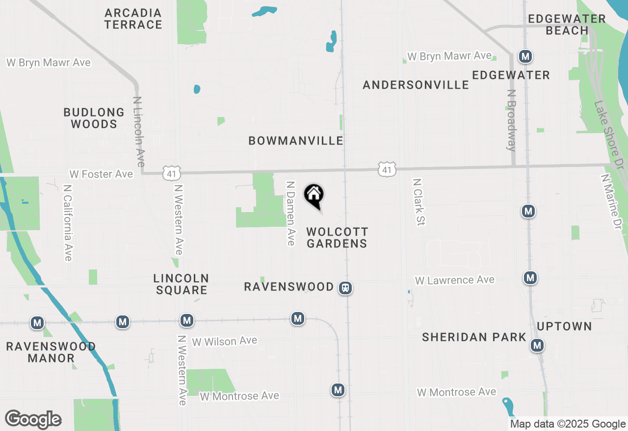 Map of 1921 W Winnemac Avenue #1, Chicago, IL 60640