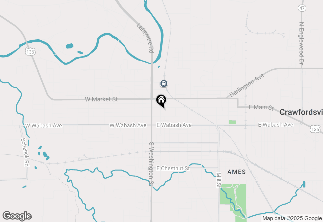 Map of 116 S Green Street, Crawfordsville, IN 47933