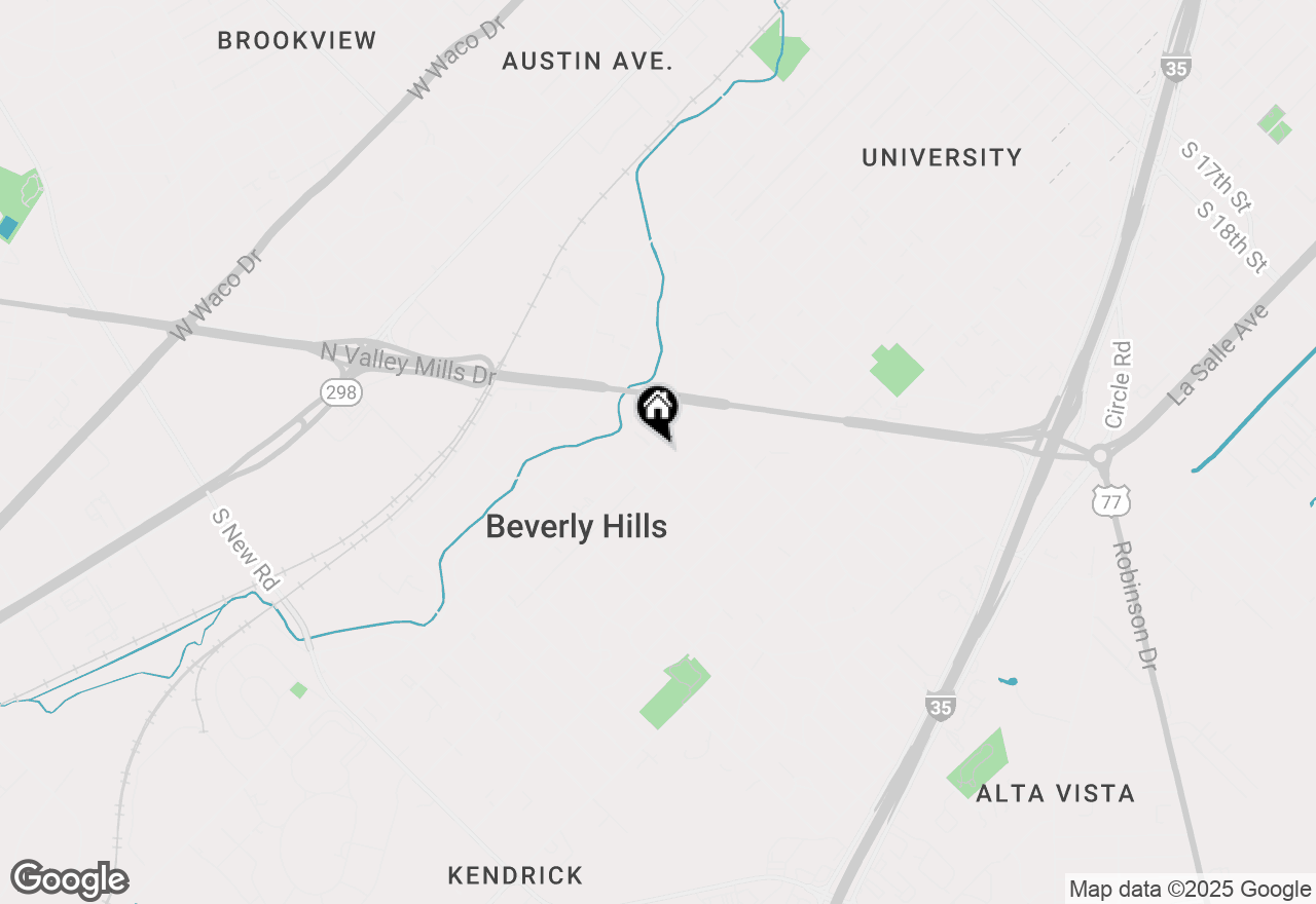 Map of 3518 Memorial Drive, Beverly Hills, TX 76711
