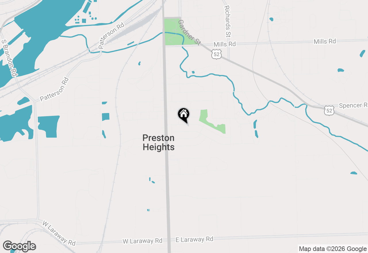 Map of 104 Louis Road, Joliet, IL 60433