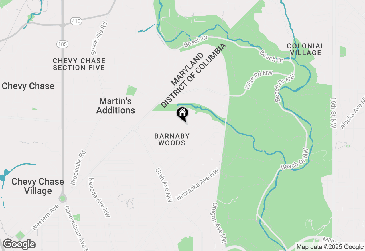 Map of 6652 32nd Street Nw, Washington, DC 20015