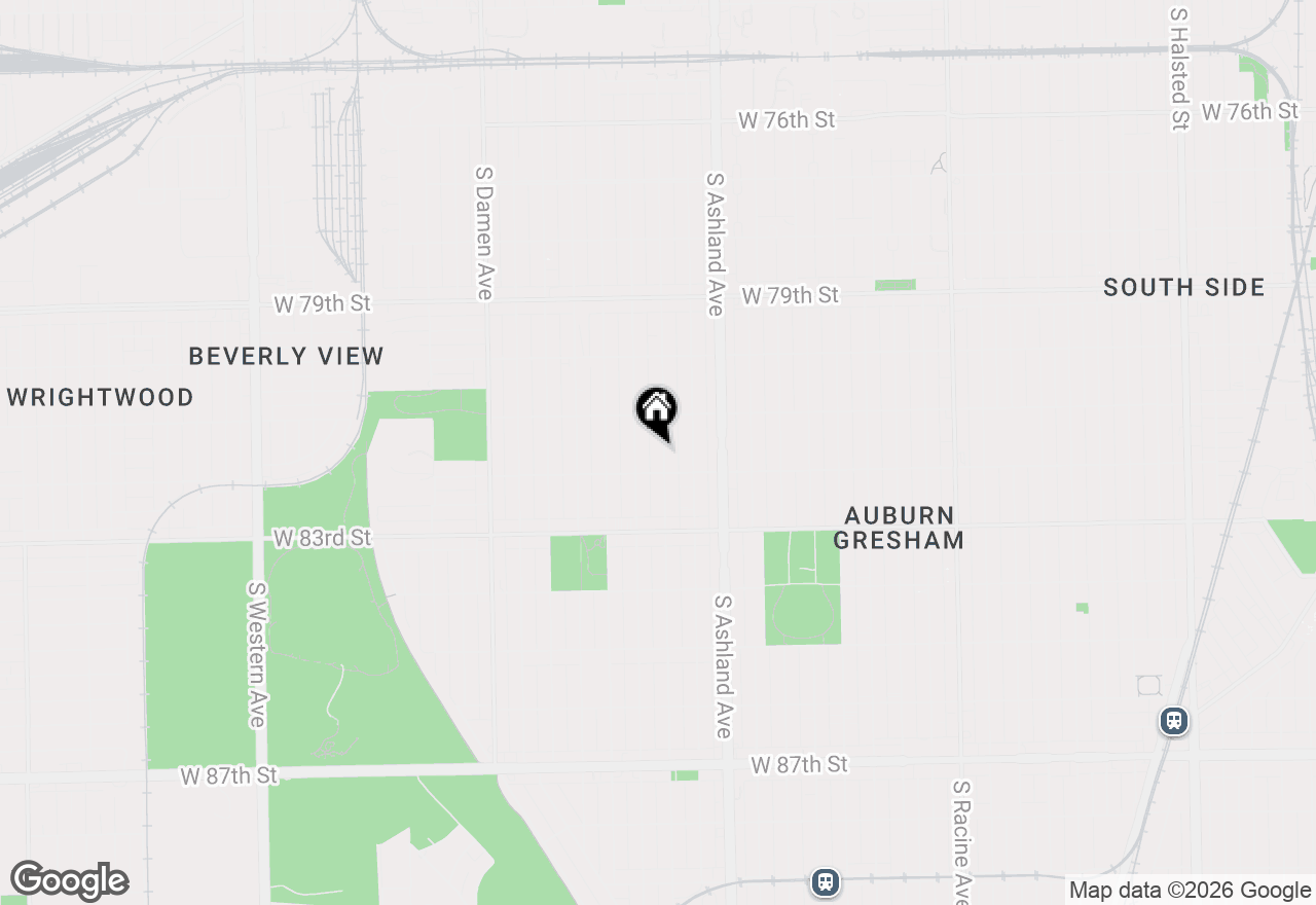 Map of 8140 S Paulina Street #G, Chicago, IL 60620