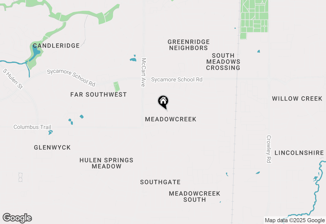 Map of 3108 Creekwood Lane, Fort Worth, TX 76123