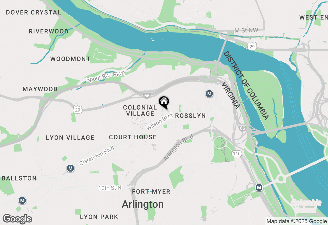 Map of 1729 N Queens Lane #1-116, Arlington, VA 22201