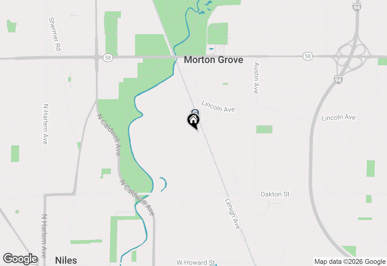 Map of 8377 Mulberry Avenue, Morton Grove, IL 60053