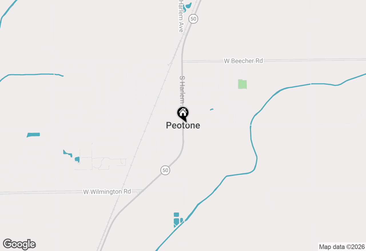 Map of 513 N West Street, Peotone, IL 60468