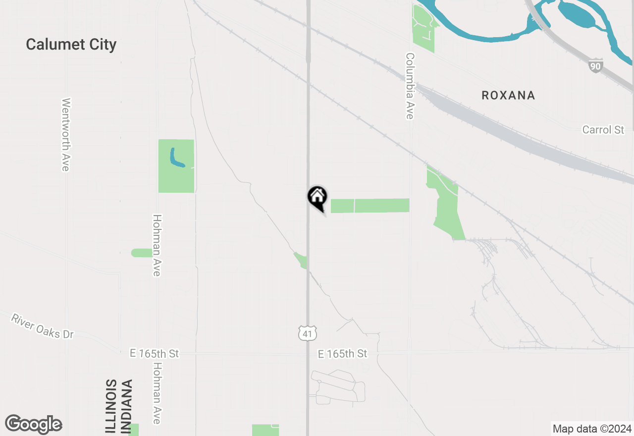 Map of 820 Highland Street, Hammond, IN 46320