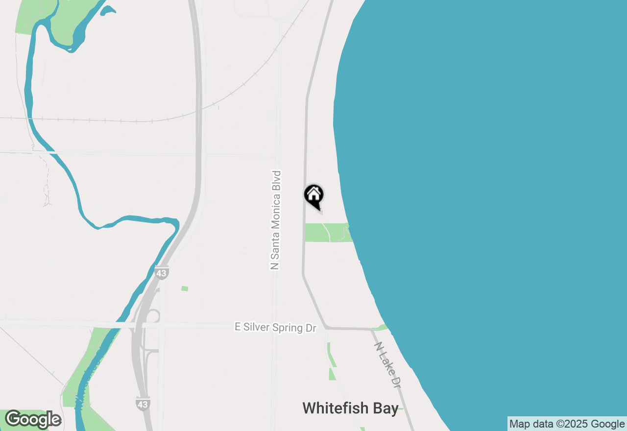 Map of 5969 N Shore Dr, Whitefish Bay, WI 53217