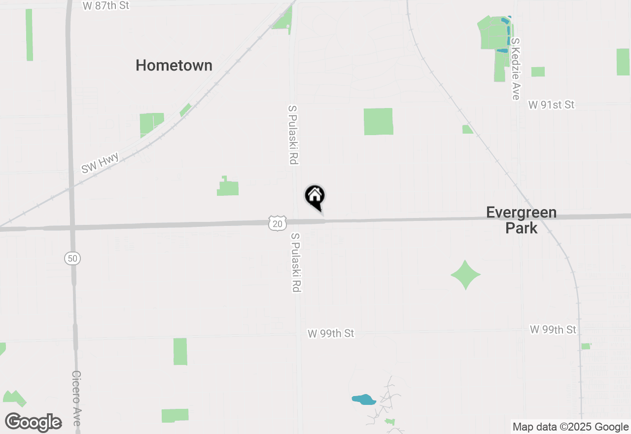 Map of 3900 W 95th Street #9, Evergreen Park, IL 60805