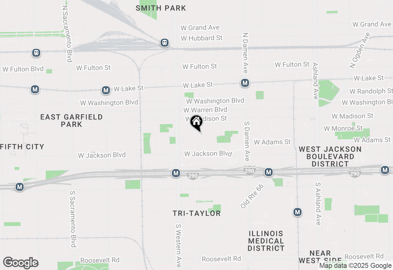 Map of 113 S Oakley Boulevard, Chicago, IL 60612