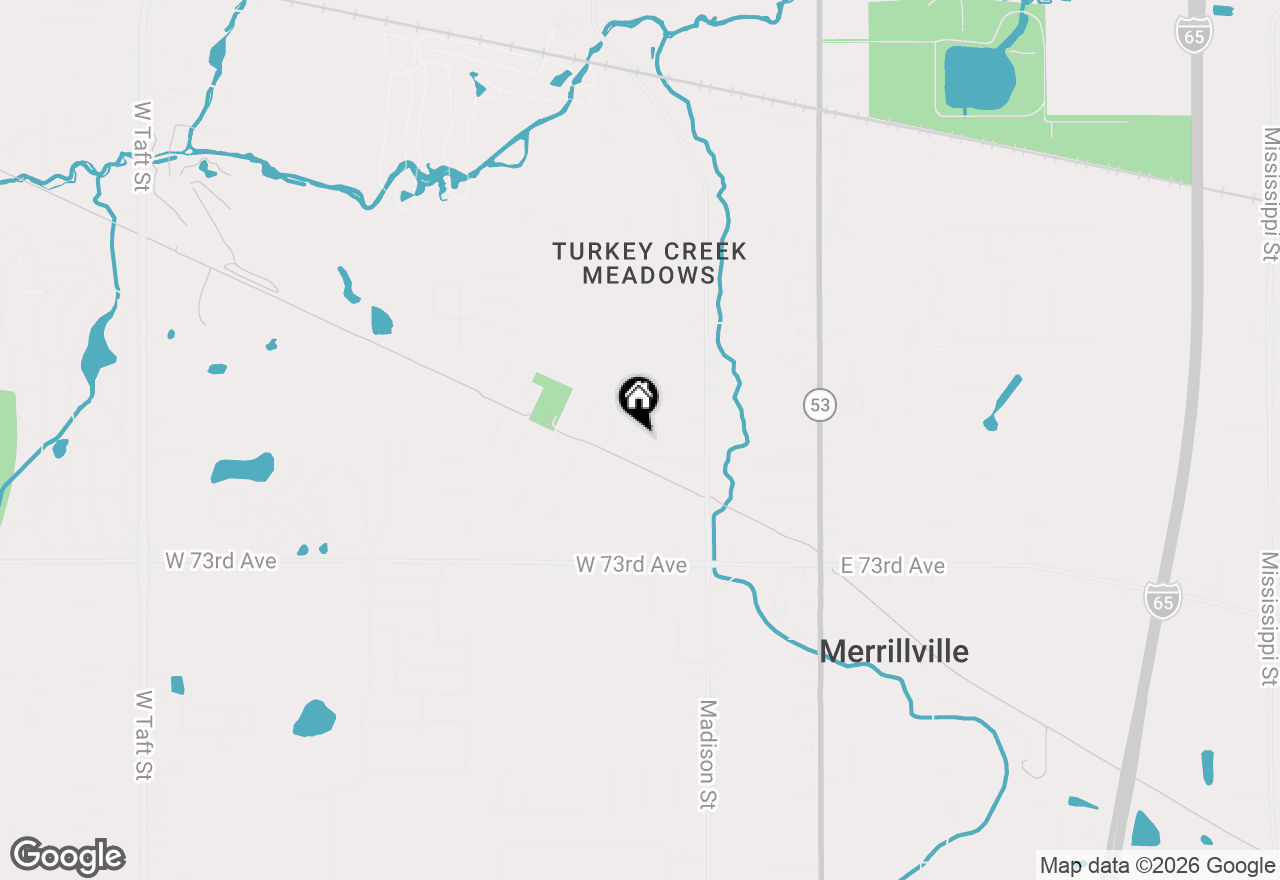 Map of 7055 Van Buren Street, Merrillville, IN 46410