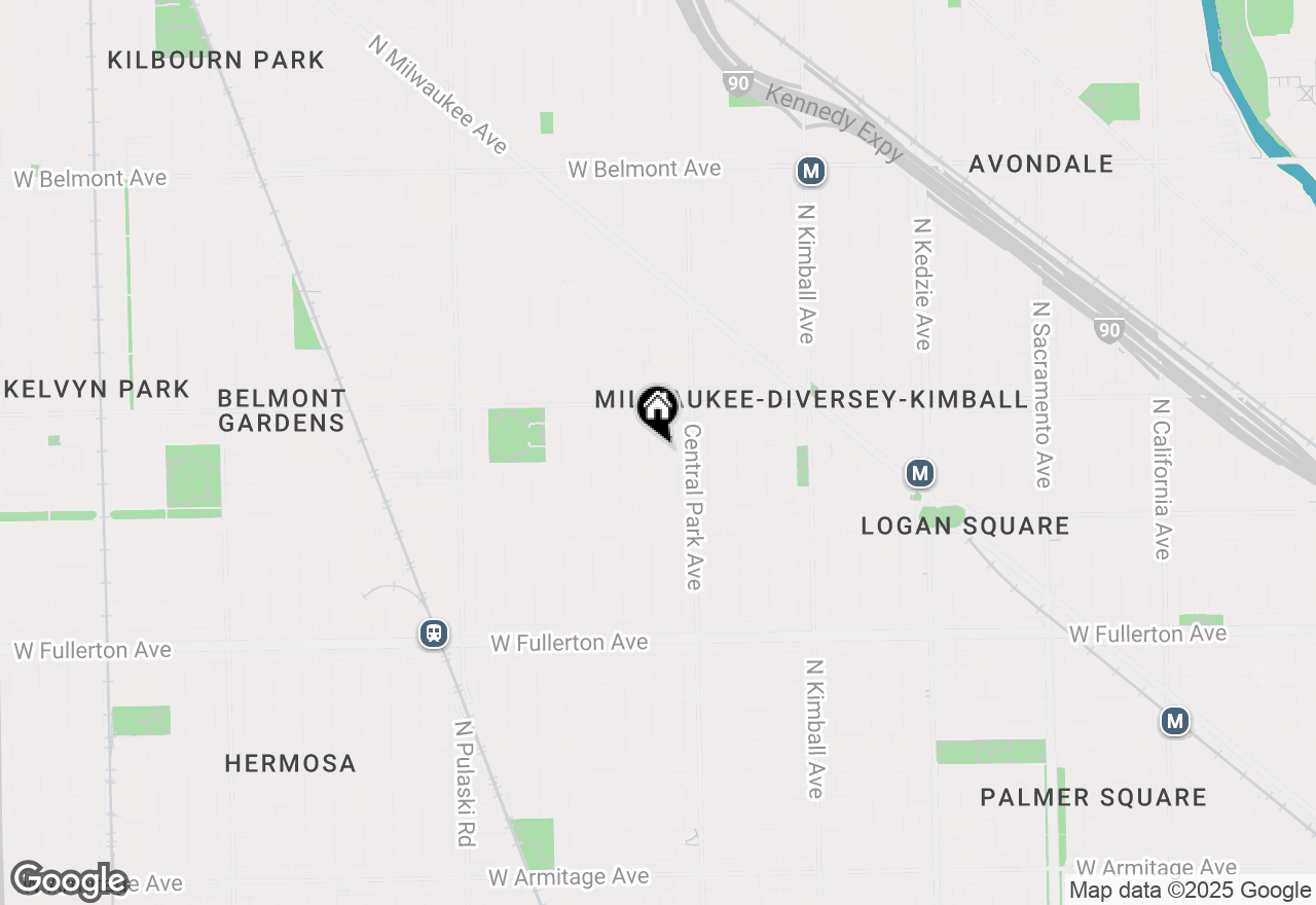 Map of 2706 N Monticello Avenue, Chicago, IL 60647