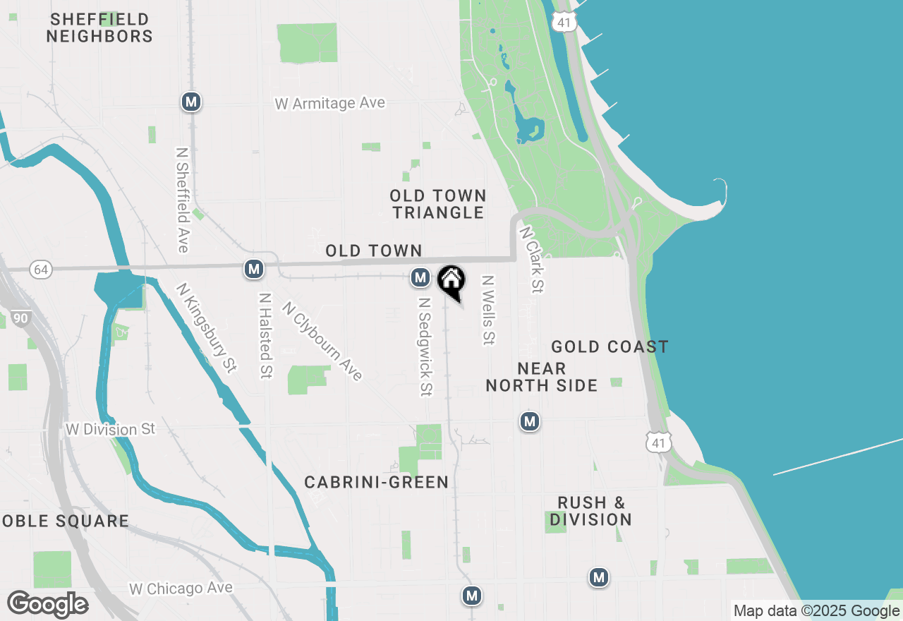 Map of 1442 N North Park Avenue, Chicago, IL 60610