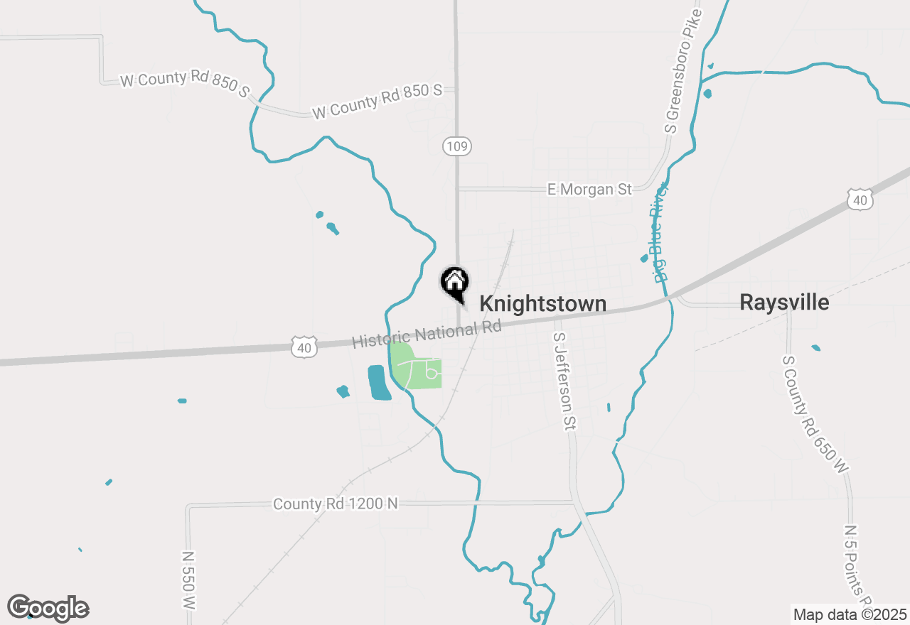 Map of 32 N Mccullum Street, Knightstown, IN 46148