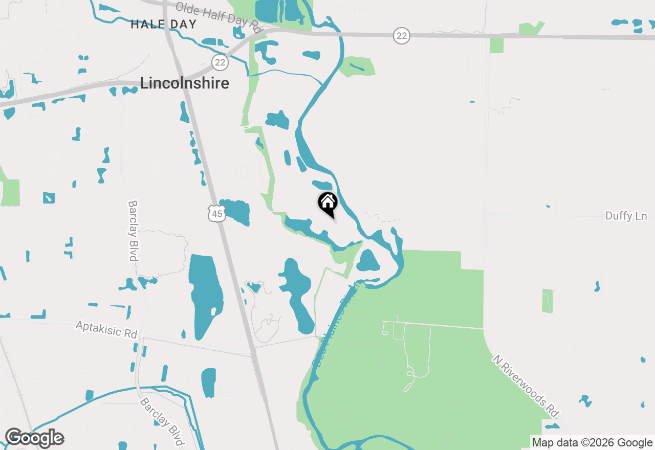 Map of 116 Rivershire Lane, Lincolnshire, IL 60069