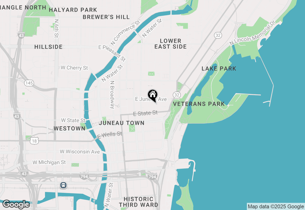 Map of 1111 N Marshall St #704, Milwaukee, WI 53202