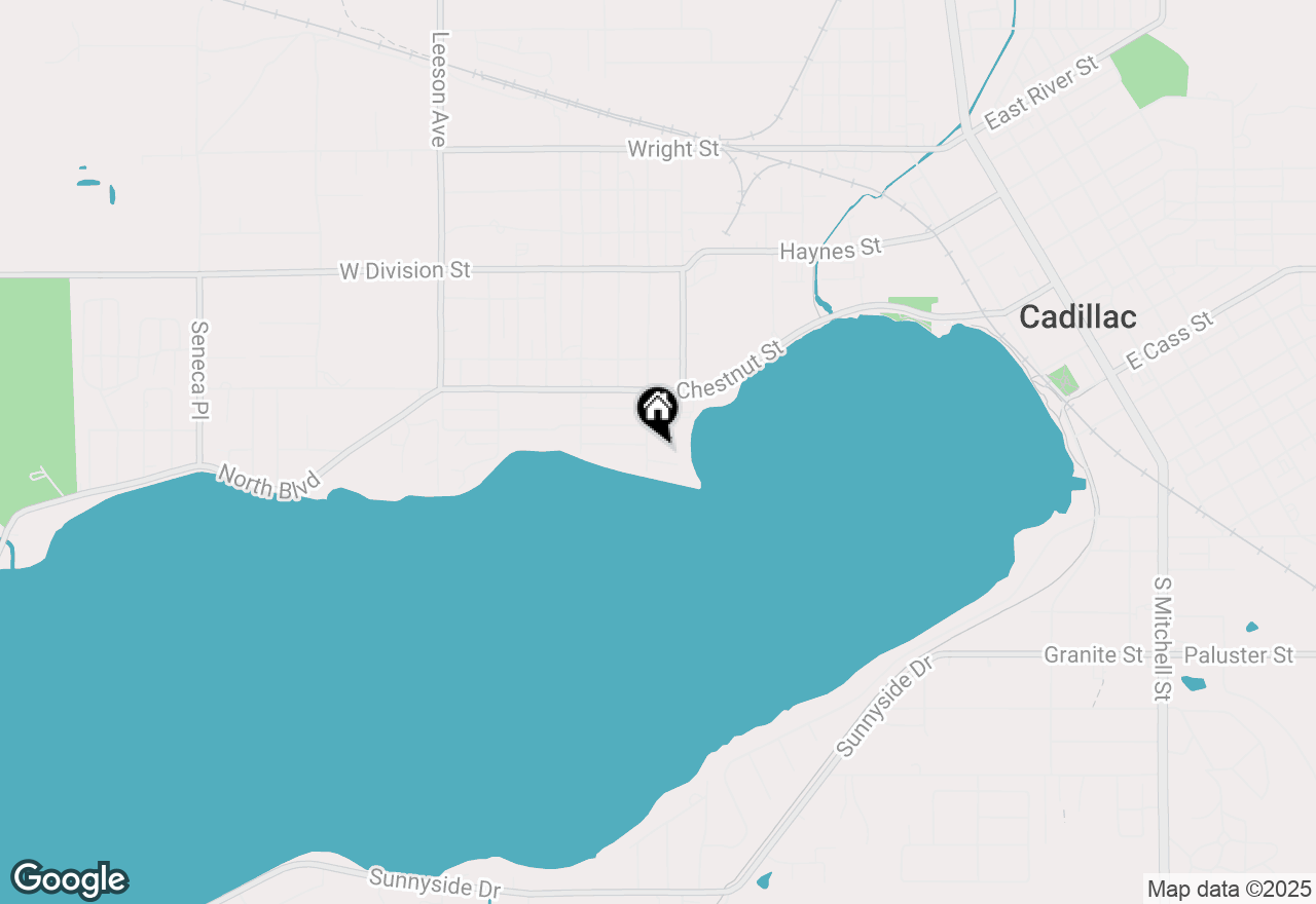 Map of 616 Lakeshore Drive, Cadillac, MI 49601