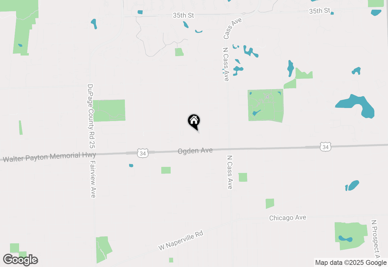 Map of 4105 N Washington Street, Westmont, IL 60559