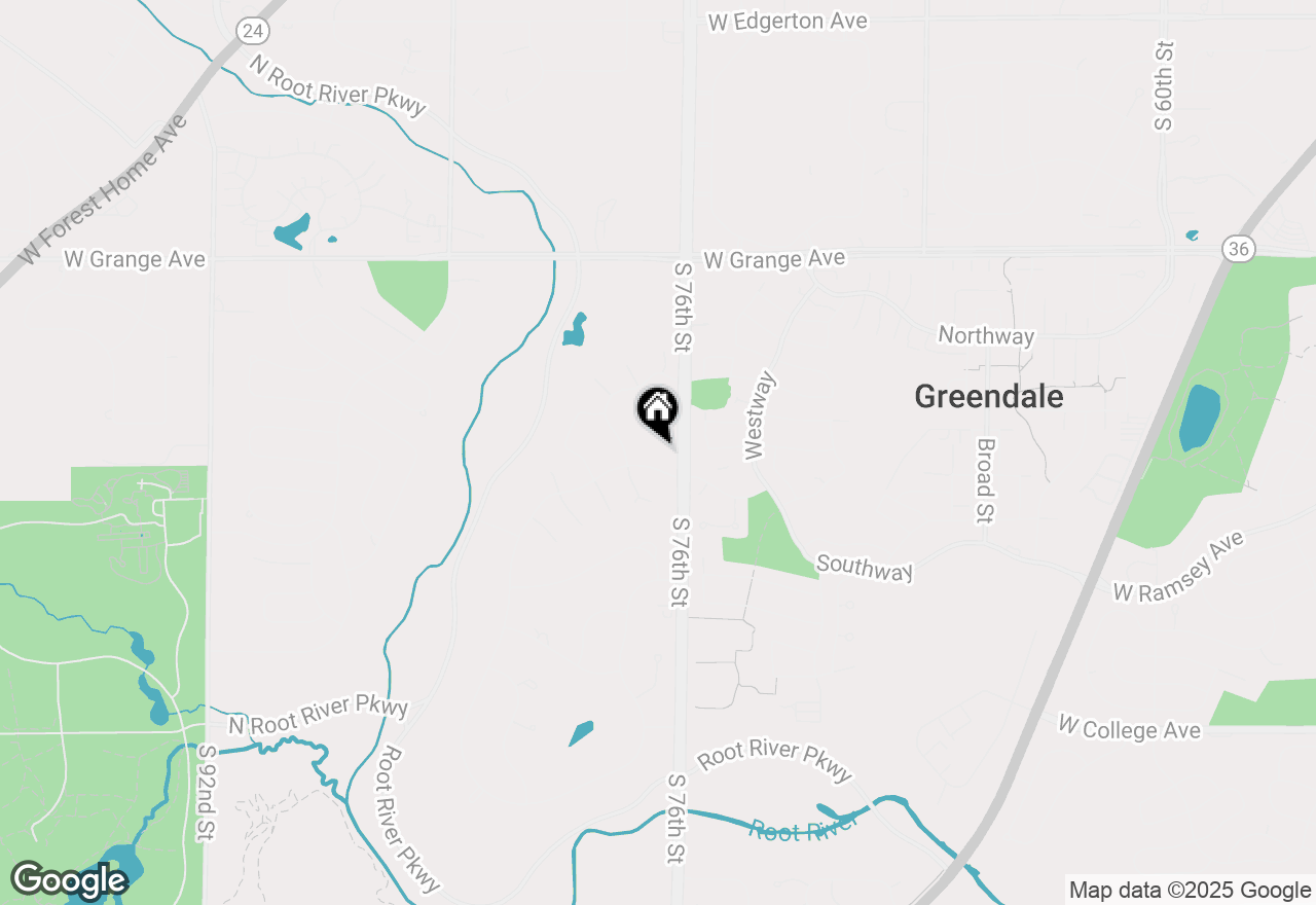 Map of 7710 Parkview Rd, Greendale, WI 53129