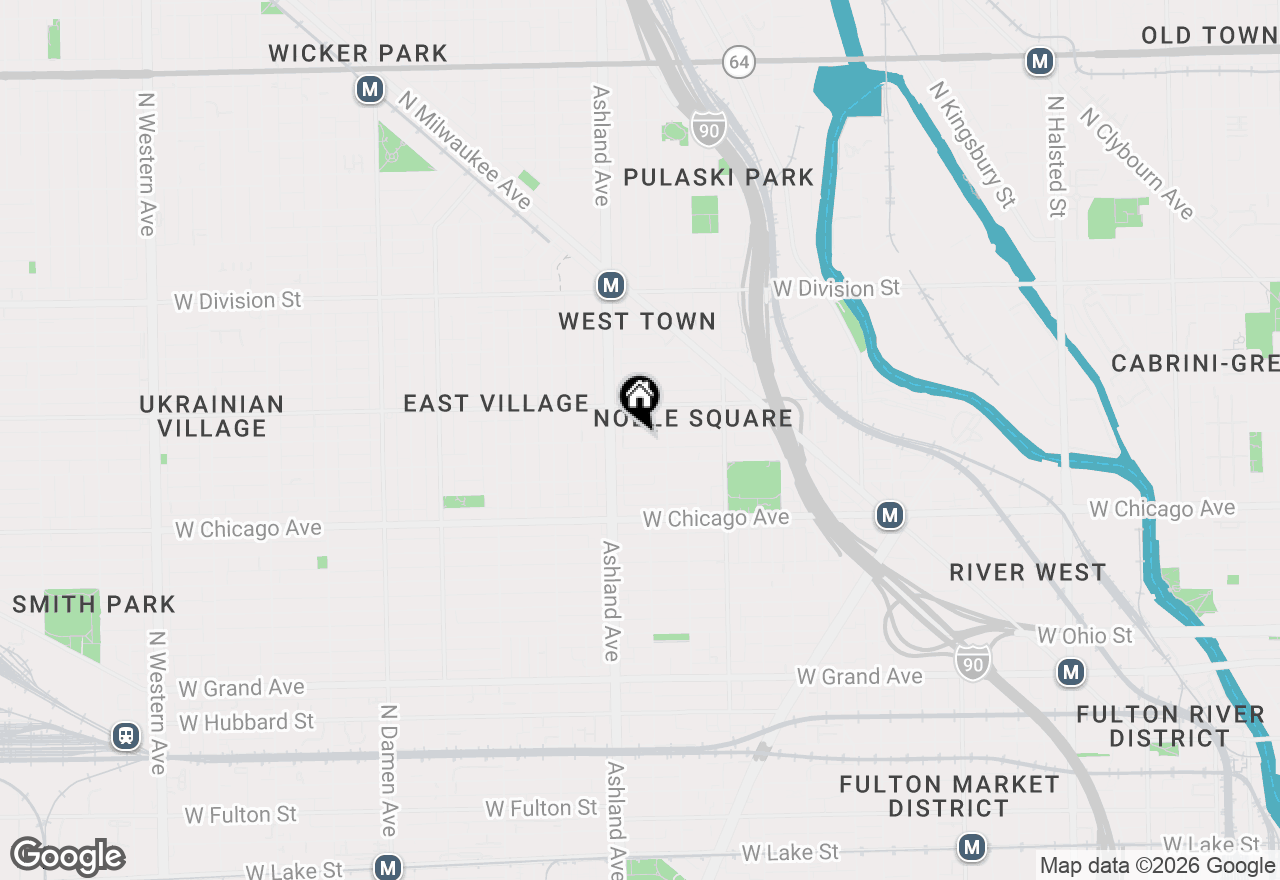 Map of 1531 W Walton Street #1, Chicago, IL 60642