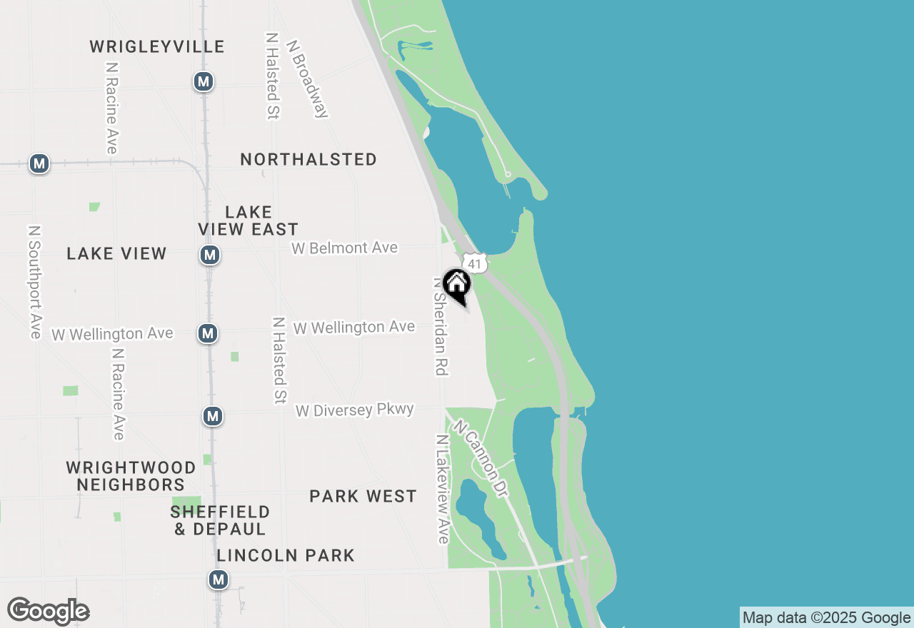 Map of 336 W Wellington Avenue #1002, Chicago, IL 60657