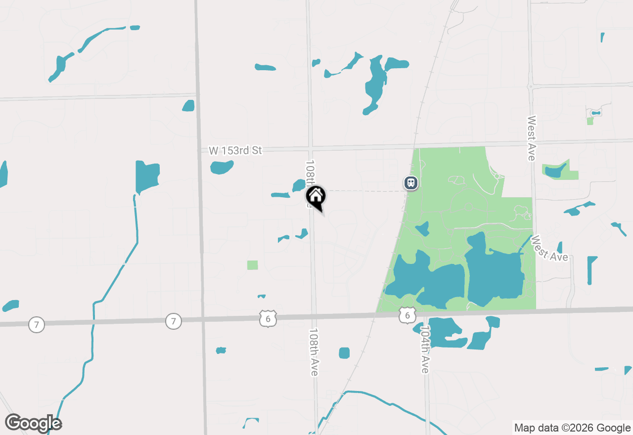 Map of 15601 108th Avenue #B, Orland Park, IL 60467