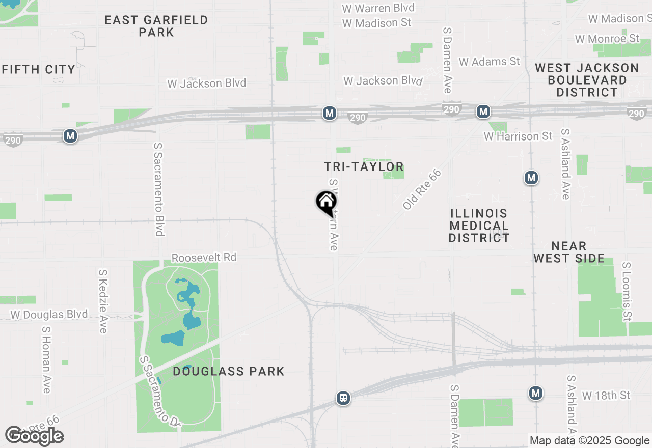 Map of 2416 W Fillmore Street, Chicago, IL 60612