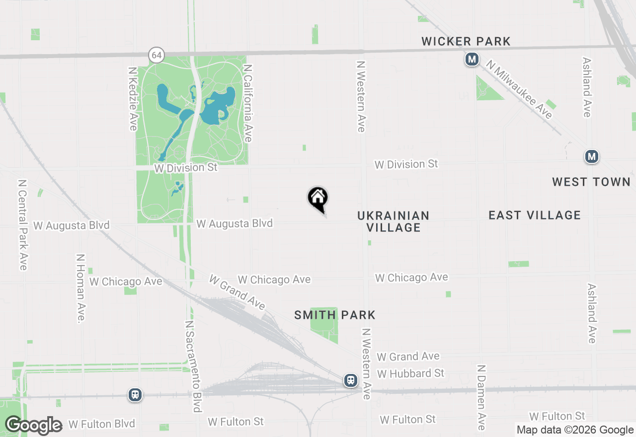 Map of 2536 W Augusta Boulevard #G, Chicago, IL 60622