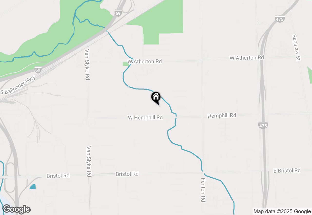 Map of 1627 Blackberry Lane, Flint, MI 48507