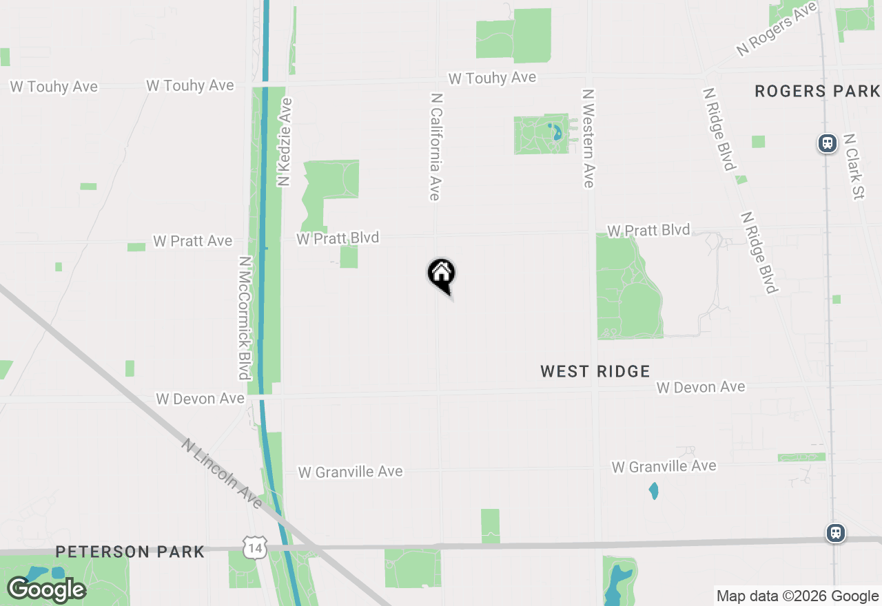Map of 6615 N California Avenue, Chicago, IL 60645