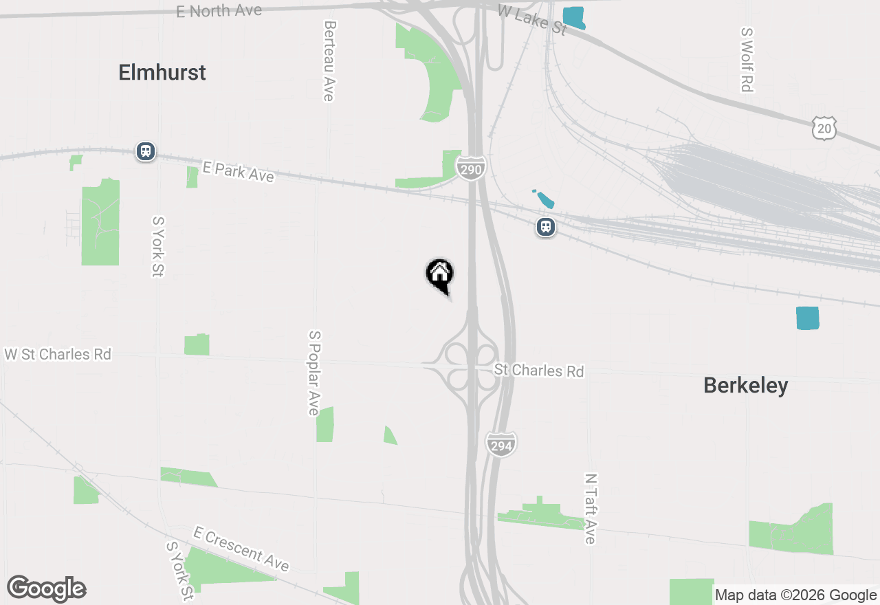 Map of 534 E Park Avenue, Elmhurst, IL 60126