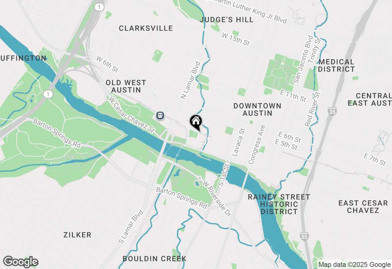 Map of 222 West Ave #1907, Austin, TX 78701